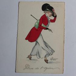 CPA illustrée Préjelan Vienne M. Munk Femme Place de l'opéra