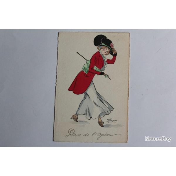 CPA illustre Prjelan Vienne M. Munk Femme Place de l'opra