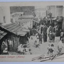 CPA Maroc Tanger Rue principale