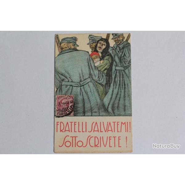 CPA illustre Barzagni Fratelli Salvatemi ! Sottoscivete !