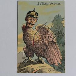 CPA satirique illustrée L'Aigle Vaincu Gilbert Guerre