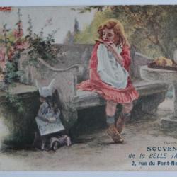 CPA publicitaire Souvenir de la Belle Jardinière Pont-Neuf Paris