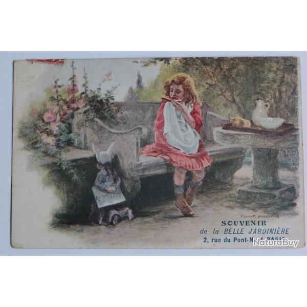 CPA publicitaire Souvenir de la Belle Jardinire Pont-Neuf Paris