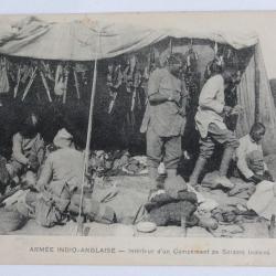 CPA Armée Indio-Anglaise Campement de Soldats Indiens