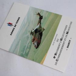 Télécarte à puce France Privée Hélicoptère Armée de Terre 1990 + encart