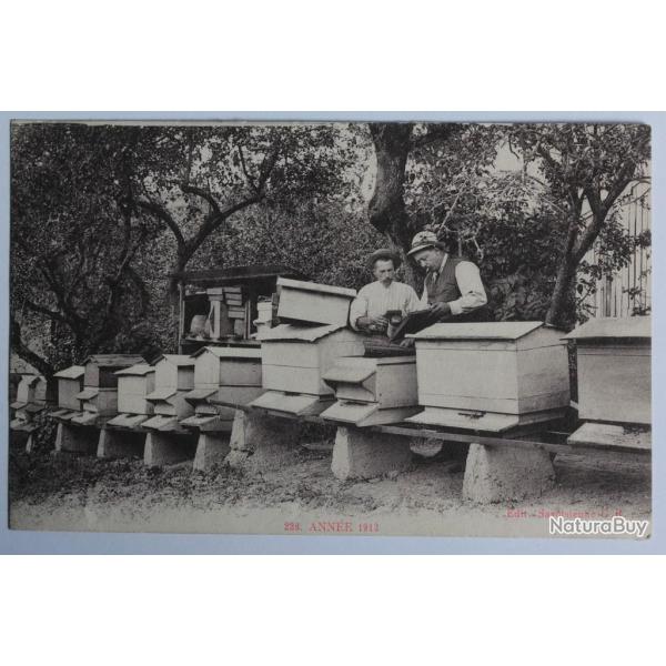 CPA Haute-Savoie Anne 1913 Joseph MOTTAZ Apiculteur Vanzy Chessenaz