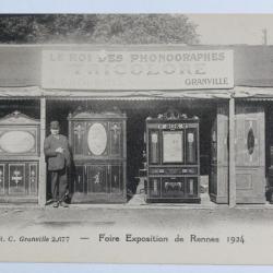 CPA Ille-et-Vilaine Foire exposition Rennes 1924 Le roi des Phonographes