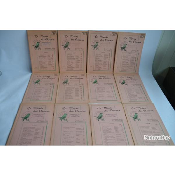 Le monde des oiseaux revue mensuel 17 me anne complte 1961/62