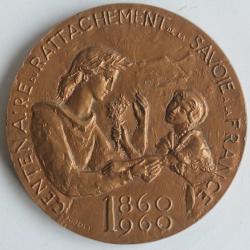 Médaille Centenaire Rattachement Savoie à la France Chambéry 1960