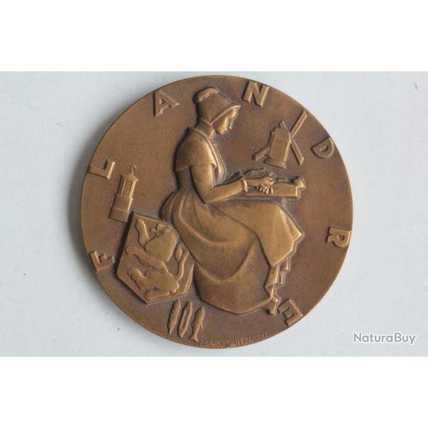 Mdaille Paquebot Flandre French Line Cie Gle Transatlantique