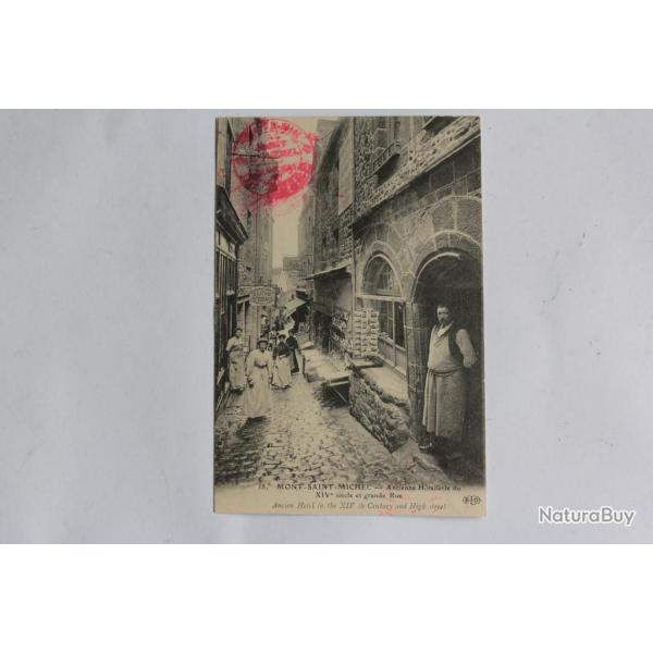 CPA Mont-Saint-Michel Htellerie grande rue Marchand cartes postales