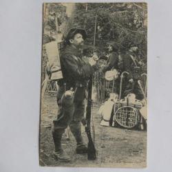 CPA Savoie Faction de chasseur alpin 13e BCA Militaria