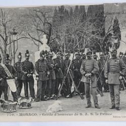 CPA Monaco Garde d'honneur de S.A.S le Prince