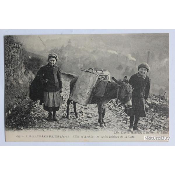 CPA Jura Salins-les-Bains lise et Arthur les petits laitiers ne