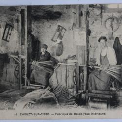 CPA Loir-et-Cher Chouzy-sur-Cisse Fabrique de balais