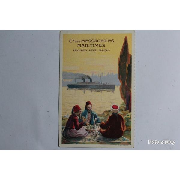 CPA Compagnie des Messageries Maritimes Paquebots Poste franais