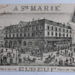 CPA Ste Marie Elbeuf Place du Coq Bessonnaud & Lenormand