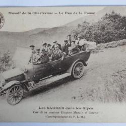 CPA Massif de la Chartreuse Les Saurer dans les Alpes Automobile
