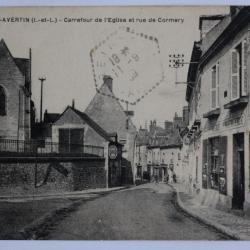 CPA Indre-et-Loire St-Avertin Carrefour de l'Église et rue de Cormery