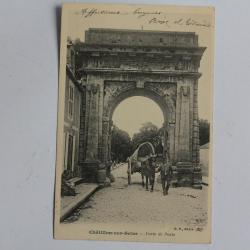 CPA Côte-d'Or Châtillon sur Seine Porte de Paris Attelage
