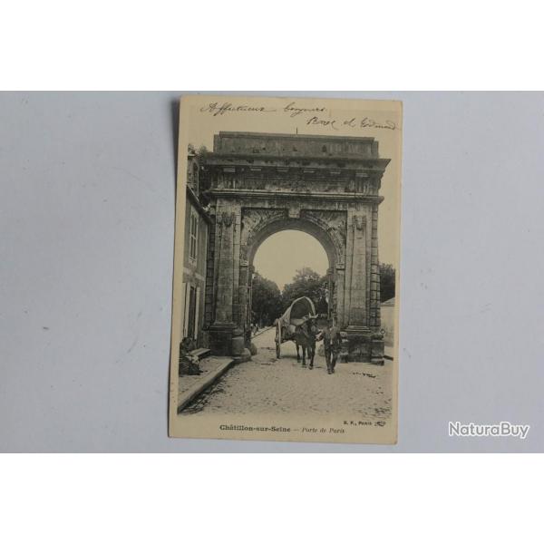 CPA Cte-d'Or Chtillon sur Seine Porte de Paris Attelage