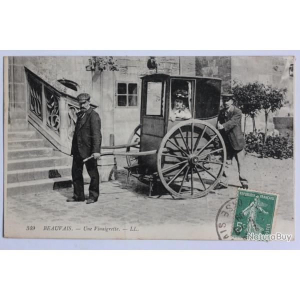 CPA Oise Beauvais Une vinaigrette Carriole  bras