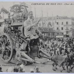 CPA Alpes-Maritimes Carnaval de Nice 1913 Char de la Musique