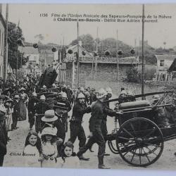 CPA Nièvre Châtillon-en-Bazois Fête Union amicale des Sapeurs-Pompiers