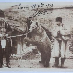CPA Roumanie Montreur d'ours 1913