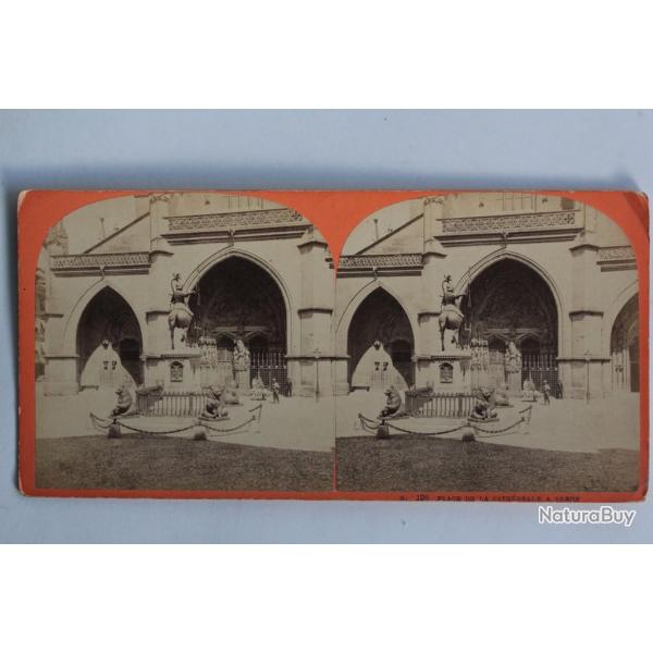 Photographie Vue stro Place de la cathdrale Berne Suisse