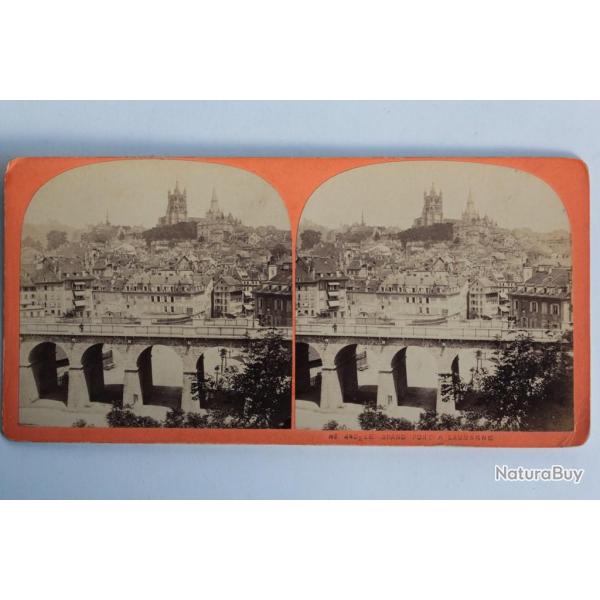 Photographie Vue stro Le grand pont  Lausanne Suisse