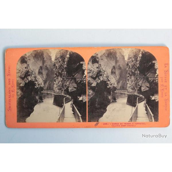 Photographie Vue stro Gorge du Trient  Vernayaz Suisse