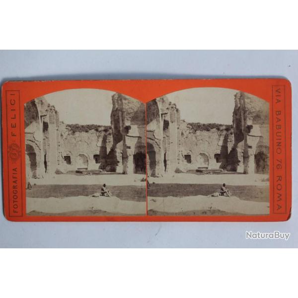 Photographie Vue stro Thermes de Caracalla Italie
