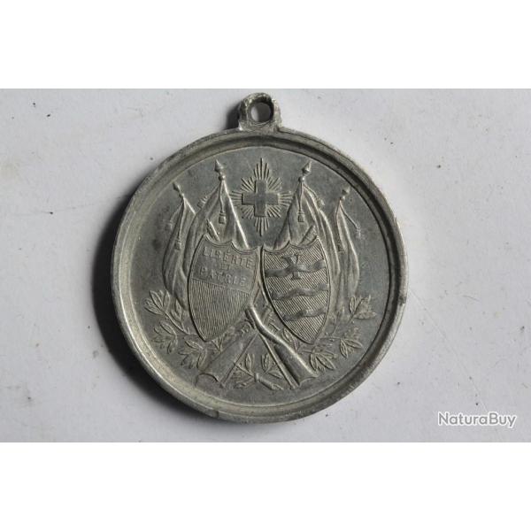 Mdaille Souvenir Tir cantonal vaudois Yverdon Suisse 1880