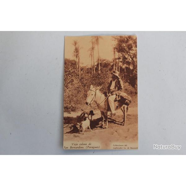 CPA Viejo colono de San Bernardino Paraguay