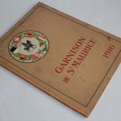Album photos Garnison Fortifications de St-Maurice 1916 Suisse Militaria