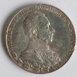 Monnaie argent 2 Mark Wilhelm II 1913 A Allemagne