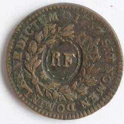 Monnaie Louis XV Colonies Françaises Sol contremarque 1767/1793