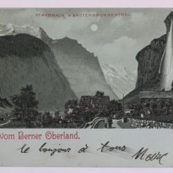 CPA Suisse Gruss vom Berner Oberland Staubbach & Lauterbrunnenthal