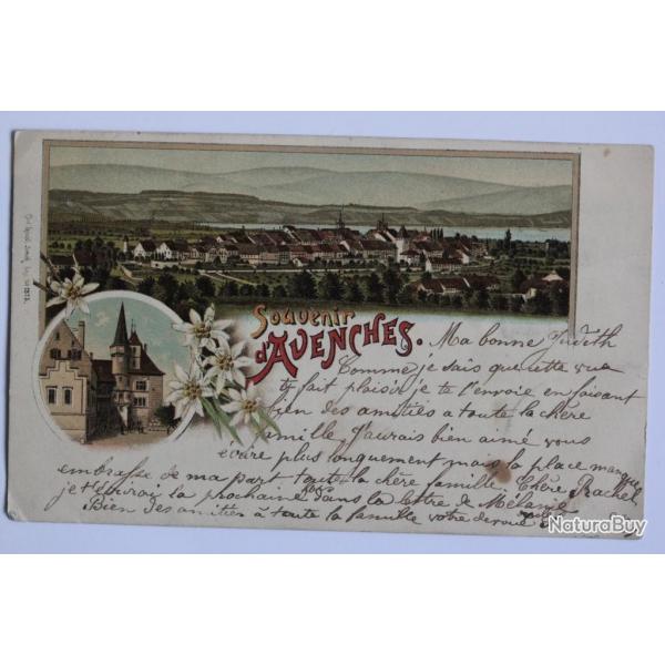 CPA Suisse Souvenir d'Avenches Carl Knzli