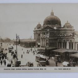 CPA Australie Melbourne Swatson street showing central railway station
