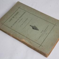 Livre L'age de pierre Souvenirs et superstitions populaires Cartailhac