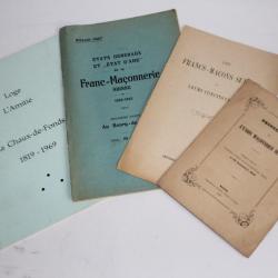 Brochures Franc-maçons Loge Suisse