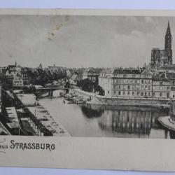 CPA Bas-Rhin Gruss aus Strasburg