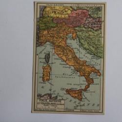 CPA Carte géographique Italie Autriche Yougoslavie