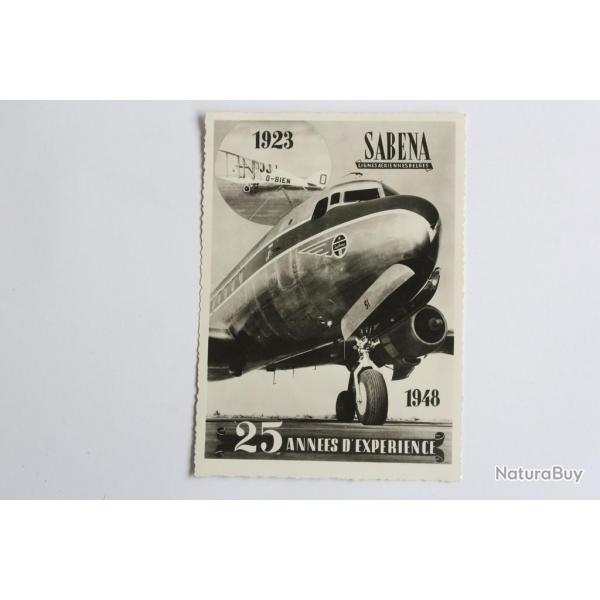 CPA Aviation Sabena 25 annes d'exprience Lignes ariennes Belges