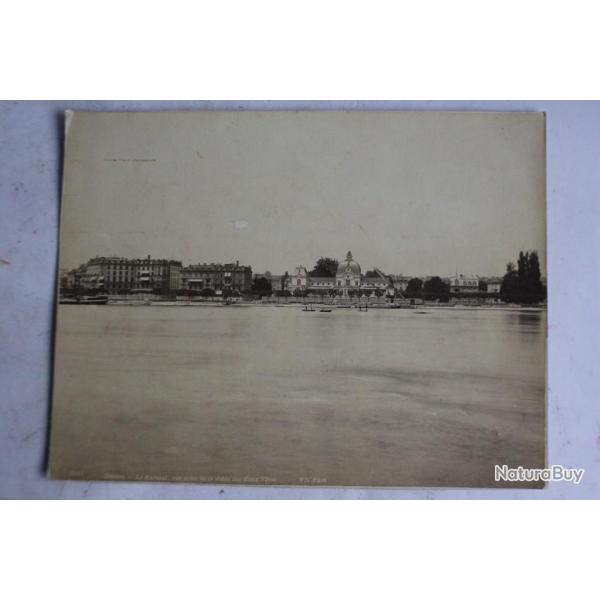 Ancienne photographie Bateau Kursaal avant restauration Lac Lman Suisse