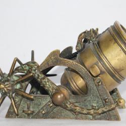Pièce d'artillerie Mortier bronze Max Le Verrier