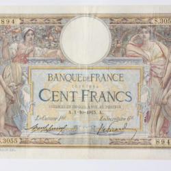 Billet 100 Francs Luc Olivier Merson type 1906 sans LOM 01-10-1915