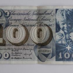 Billet 100 Francs Suisse 02-04-1964
